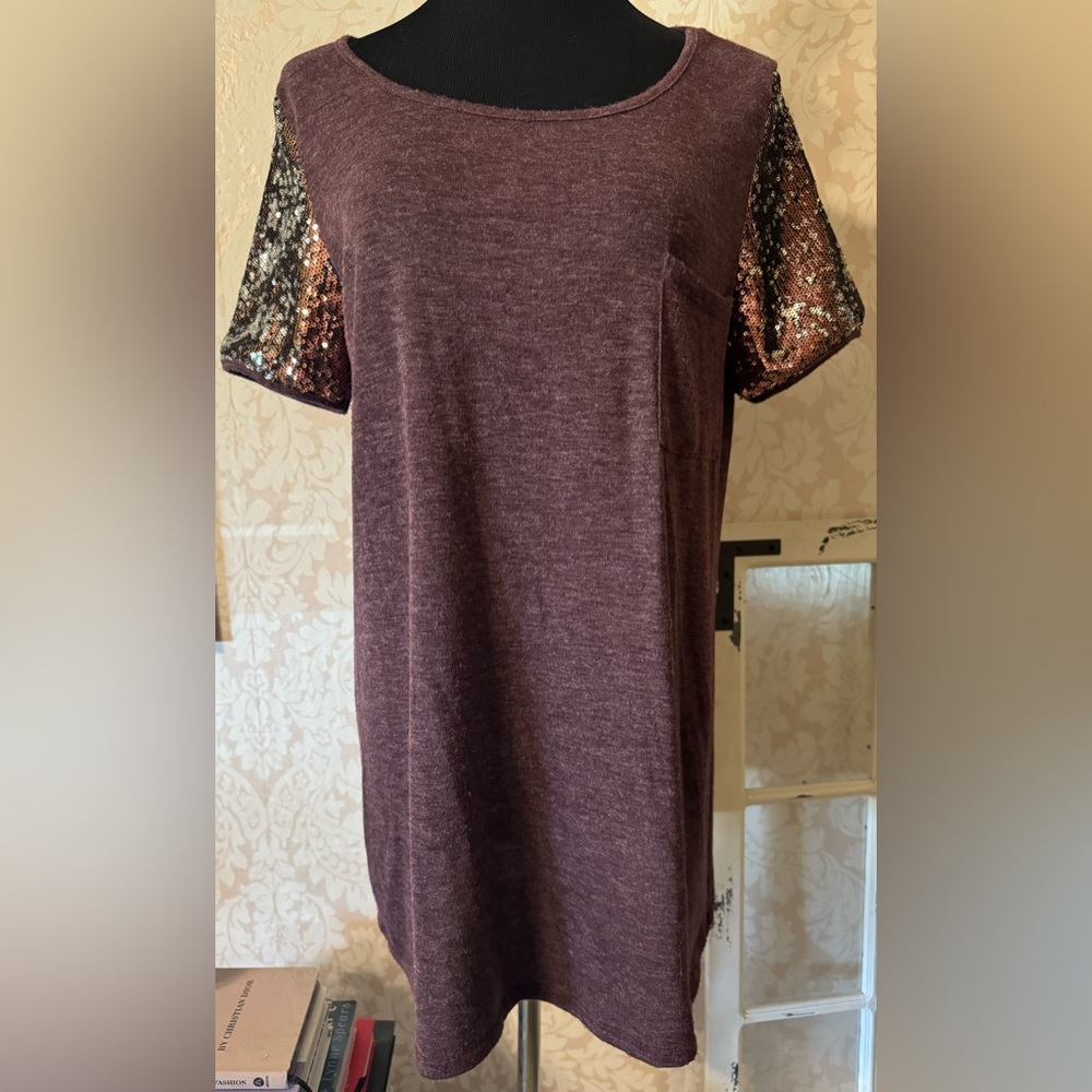 Cute Coco & Main Brand Boutique Sequin Top!